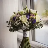 Flowers by a window