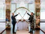 Same sex couple tying the knot