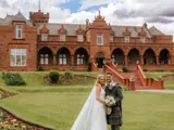 Happy couple in the grounds of Boclair