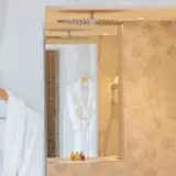 Robe hanging in honeymoon suite