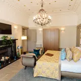 Bed in honeymoon suite