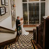 married couple photoshoot at bearsden wedding venue boclair house