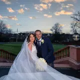 couple at boclair wedding venue scotland