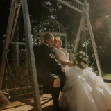 couple's wedding at hotel wedding venue in clarkston glasgow southside