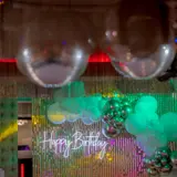 Neon Happy Birthday Sign