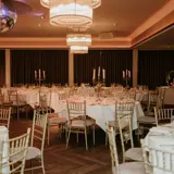 Ballroom in dull lighting