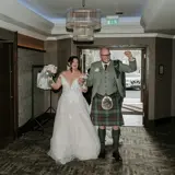 Couple celebrating getting married