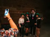 group getting pictures taken