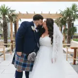 couple at brisbane wedding venue ayrshire