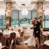 Couple sharing a moment after their ceremony