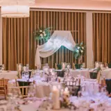 Ballroom set up for wedding