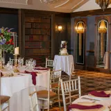 Tables and cake set up