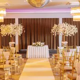 Redhurst room set up for wedding ceremony