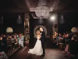 married couple having first dance in boclair ballroom