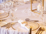 table setting at Boclair House Hotel
