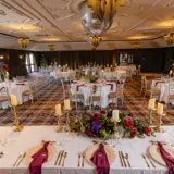 View from top table at wedding at Cornhill