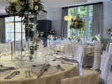 wedding hall setup for tarbet's loch lomond wedding package