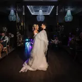 Couple sharing their first dance at Boclair House