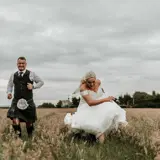 couple at bowfield howwood wedding venue near glasgow