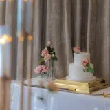 close up of wedding cake in wedding package
